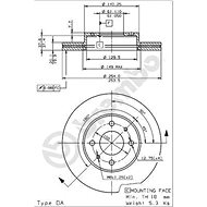 BREMBO brzdový kotouč 09.6743.10, sada 2 ks - Brake Disc