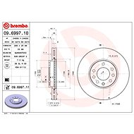 BREMBO brzdový kotouč 09.6997.10, sada 2 ks - Brake Disc