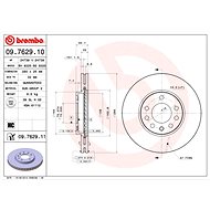 BREMBO brzdový kotouč 09.7629.11, sada 2 ks - Brake Disc