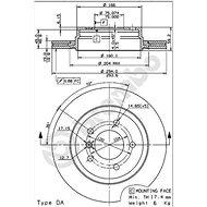 BREMBO brzdový kotouč 09.7720.11, sada 2 ks - Brake Disc