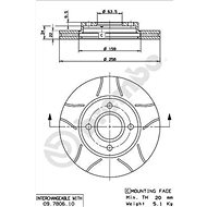 BREMBO brzdový kotouč 09.7806.75, sada 2 ks - Brake Disc