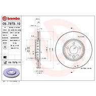 BREMBO brzdový kotouč 09.7879.10, sada 2 ks - Brake Disc