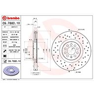 BREMBO brzdový kotouč 09.7880.1X, sada 2 ks - Brake Disc