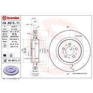 BREMBO brake disc 09.8615.11, set of 2 - Brake Disc