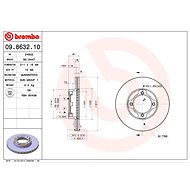 BREMBO brake disc 09.8632.10, set of 2 - Brake Disc