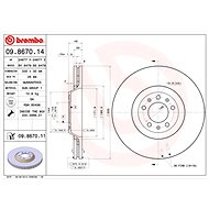 BREMBO brake disc 09.8670.14, set of 2 - Brake Disc
