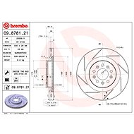 BREMBO brake disc 09.8781.21, set of 2 - Brake Disc