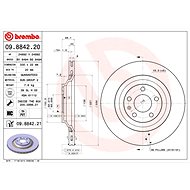 BREMBO brake disc 09.8842.21, set of 2 - Brake Disc