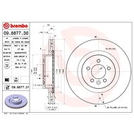 BREMBO brake disc 09.8877.30, set of 2 - Brake Disc