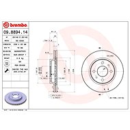 BREMBO brake disc 09.8894.14, set of 2 - Brake Disc