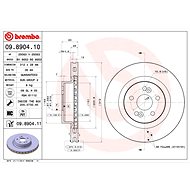 BREMBO brake disc 09.8904.11, set of 2 - Brake Disc