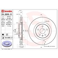 BREMBO brake disc 09.8906.31, set of 2 - Brake Disc