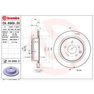 BREMBO brake disc 09.8969.21, set of 2 - Brake Disc
