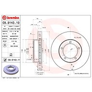 BREMBO brake disc 09.9143.11, set of 2 - Brake Disc