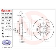BREMBO Brake disc OC2 280 BREMBO 09.9167.11, set of 2 - Brake Disc