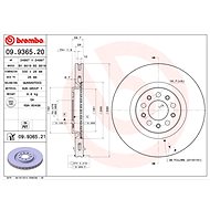 BREMBO brake disc 09.9365.21, set of 2 - Brake Disc