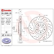 BREMBO brake disc 09.9365.2X, set of 2 - Brake Disc