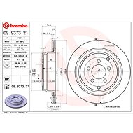 BREMBO brake disc 09.9373.21, set of 2 - Brake Disc
