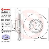 BREMBO brake disc 09.9436.11, set of 2 - Brake Disc
