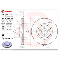BREMBO brake disc 09.9447.14, set of 2 - Brake Disc