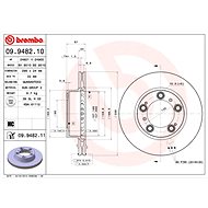 BREMBO brake disc 09.9482.11, set of 2 - Brake Disc