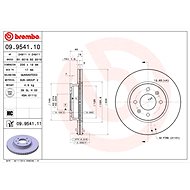 BREMBO brake disc 09.9541.10, set of 2 - Brake Disc