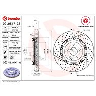BREMBO brake disc 09.9547.33, set of 2 - Brake Disc