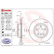 BREMBO brake disc 09.9581.11, set of 2 - Brake Disc