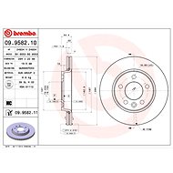 BREMBO brake disc 09.9582.10, set of 2 - Brake Disc