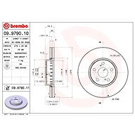 BREMBO brake disc 09.9790.10, set of 2 - Brake Disc