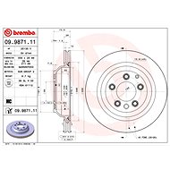 BREMBO brake disc 09.9871.11, set of 2 - Brake Disc