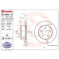 BREMBO brake disc 09.9905.11, set of 2 - Brake Disc