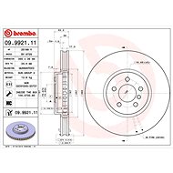 BREMBO brake disc 09.9921.11, set of 2 - Brake Disc