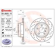 BREMBO brake disc 09.9925.1X, set of 2 - Brake Disc