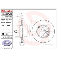 BREMBO brake disc 09. A047.40, set of 2 - Brake Disc