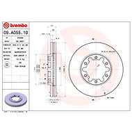 BREMBO brake disc 09. A055.10, set of 2 - Brake Disc
