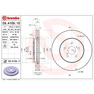 BREMBO brake disc 09. A109.10, set of 2 - Brake Disc
