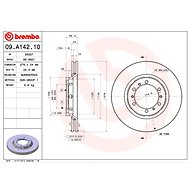 BREMBO brake disc 09. A142.10, set of 2 - Brake Disc