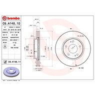 BREMBO brake disc 09. A148.11, set of 2 - Brake Disc