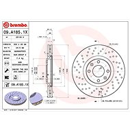 BREMBO brake disc 09. A185.1X, set of 2 - Brake Disc