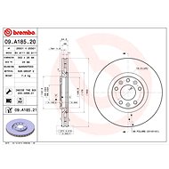 BREMBO brake disc 09. A185.21, set of 2 - Brake Disc