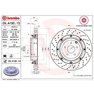 BREMBO brake disc 09. A190.13, set of 2 - Brake Disc