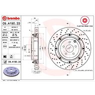 BREMBO brake disc 09. A190.33, set of 2 - Brake Disc