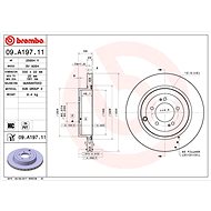BREMBO brake disc 09. A197.11, set of 2 - Brake Disc