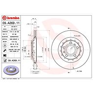 BREMBO brake disc 09. A269.11, set of 2 - Brake Disc
