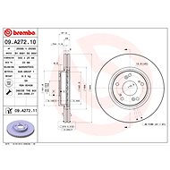 BREMBO brake disc 09. A272.10, set of 2 - Brake Disc
