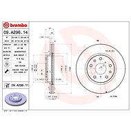 BREMBO brake disc 09. A296.11, set of 2 - Brake Disc