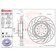 BREMBO brake disc 09. A299.33, set of 2 - Brake Disc
