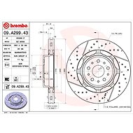 BREMBO brake disc 09. A299.43, set of 2 - Brake Disc