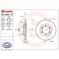 BREMBO brake disc 09. A305.10, set of 2 - Brake Disc